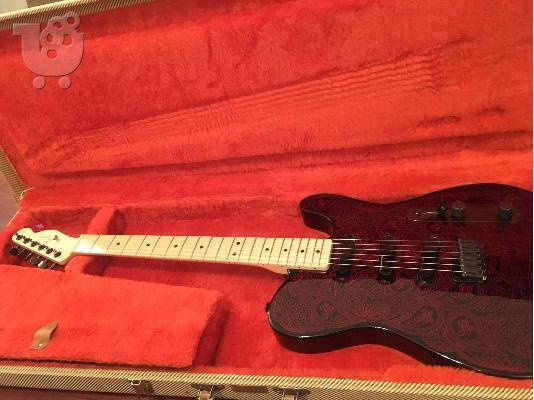 PoulaTo: Fender James Burton Μαύρο Κόκκινο Paisley Telecaster
